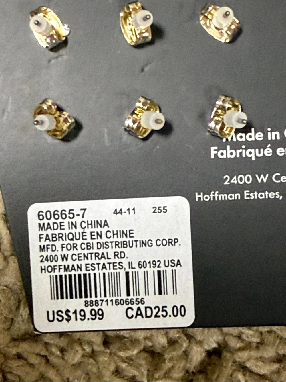 Deddy Bears Earring Set – Multicolor Studs by Claire's SKU1512